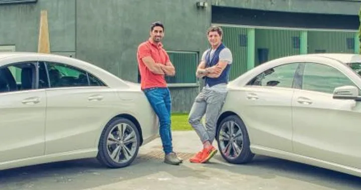 Magnini e Montano, tesmonial della nuova Mercedes Benz CLA