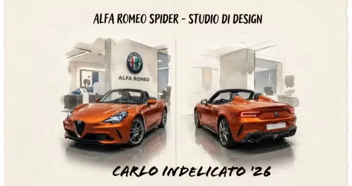 Nuova Alfa Romeo Spider: il render che riaccende il sogno del ritorno del Duetto