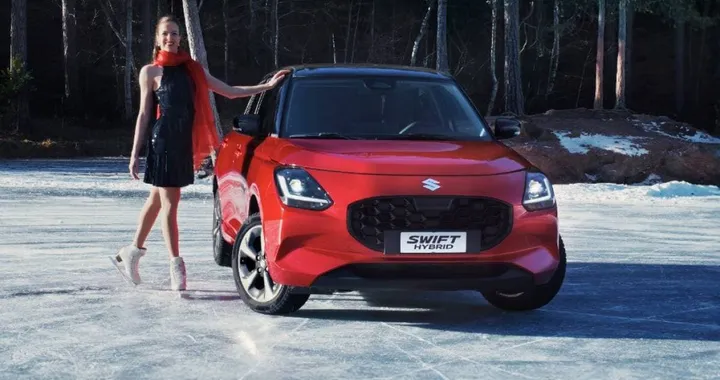 Suzuki Swift Hybrid: Carolina Kostner protagonista dello spot 