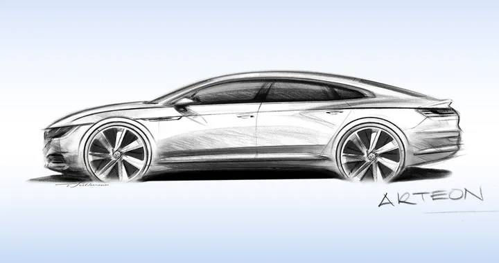 Volkswagen Arteon: il primo bozzetto ufficiale