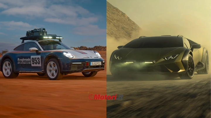 Lamborghini Huracan Sterrato VS Porsche 911 Dakar