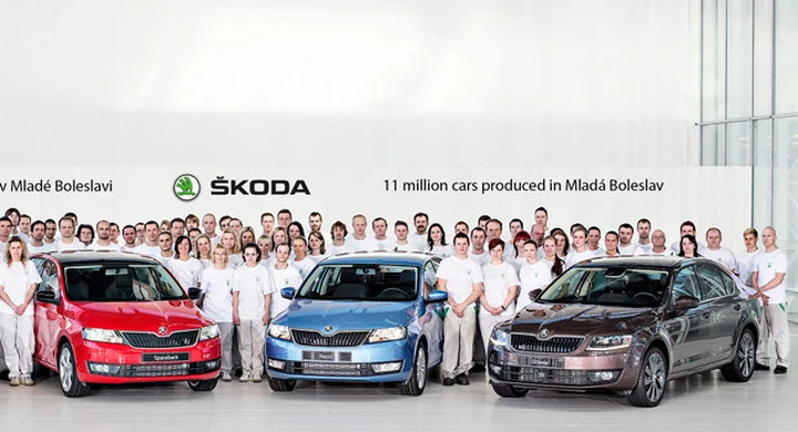 Skoda: 11 milioni di auto prodotte a Mladà Boleslav