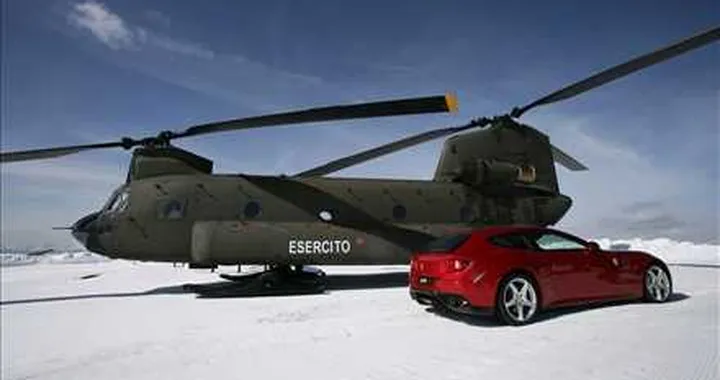 Ferrari FF: i test sulle piste delle Dolomiti