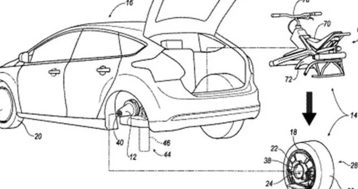 La ruota si stacca e diventa monociclo: un brevetto di Ford
