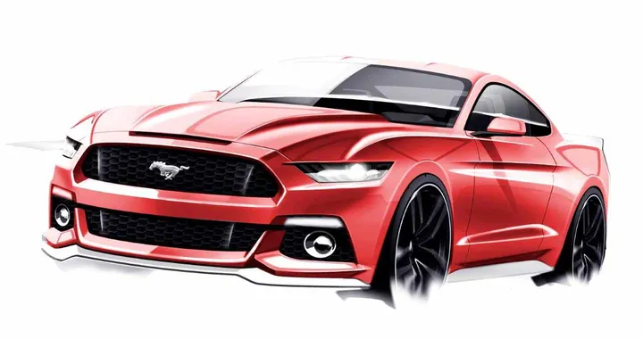 Ford: i bozzetti della nuova Mustang 2014
