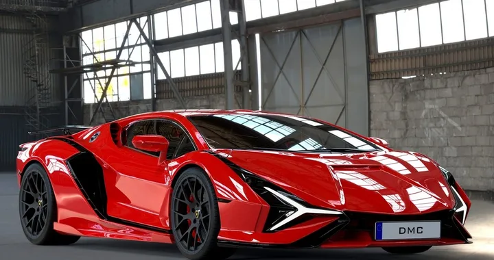 Lamborghini Revuelto: il rendering di DMC