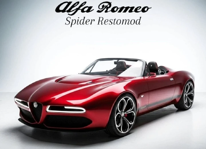 Alfa Romeo Spider restomod: la reinterpretazione digitale di cool.car.design