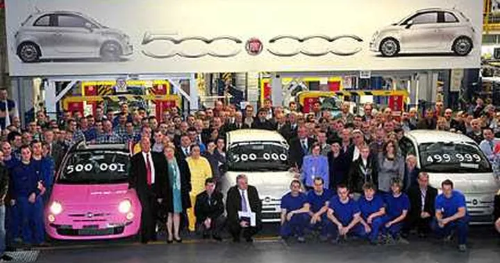 La Fiat 500 raggiunge quota 500.000 esemplari