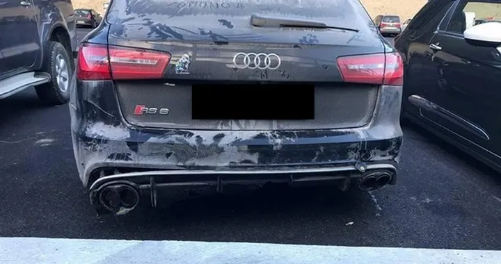 Valentino Rossi, incidente con l'Audi RS6