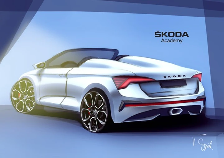 Skoda Scala Spider Concept: bozzetti ufficiali