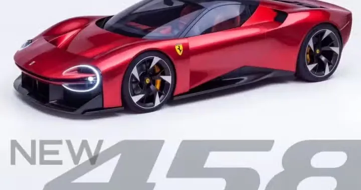 Nuova Ferrari 458 Italia, il V8 aspirato rivive in un render