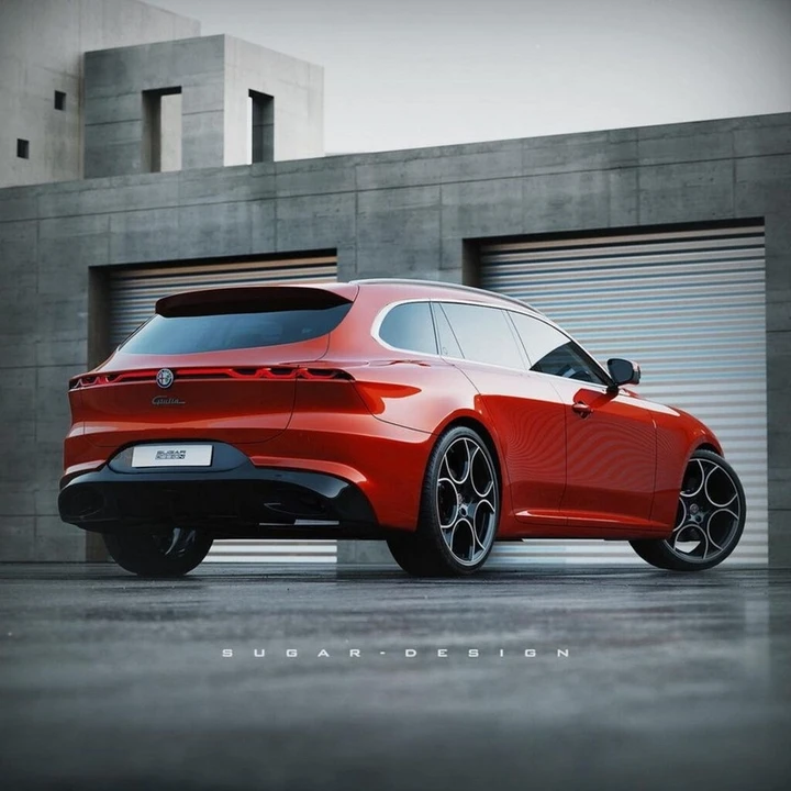 Alfa Romeo Giulia SW: il rendering di Sugar Chow