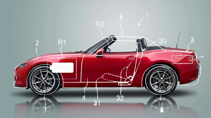 Mazda Miata elettrica: c'è un brevetto di come verrebbe costruita