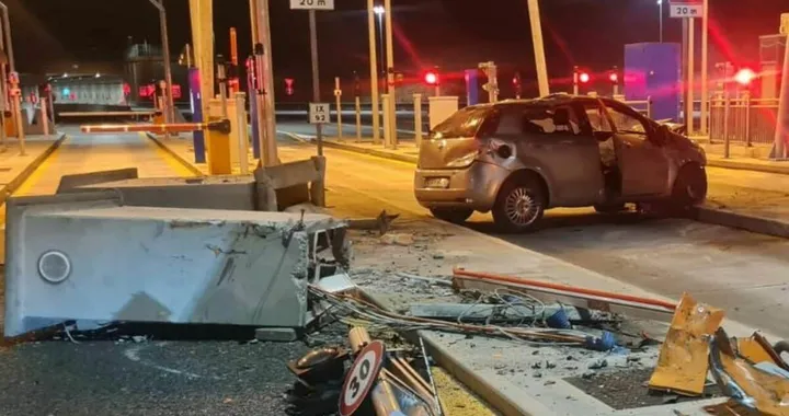 Spresiano, Fiat contro il casello: notte di terrore sulla Pedemontana
