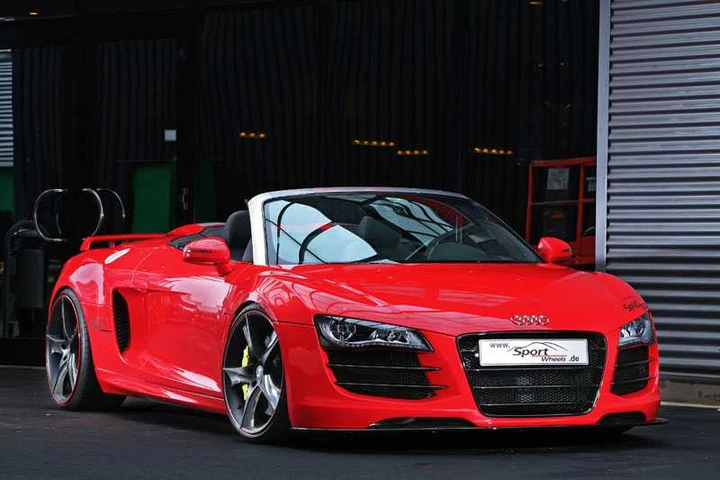 Audi R8 Spyder Sport Wheels: 600 CV tutti in rosso