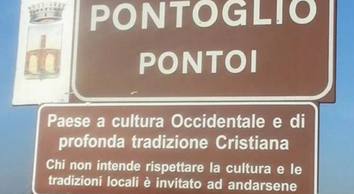 Comune di Pontoglio multato per i cartelli stradali anti-islam