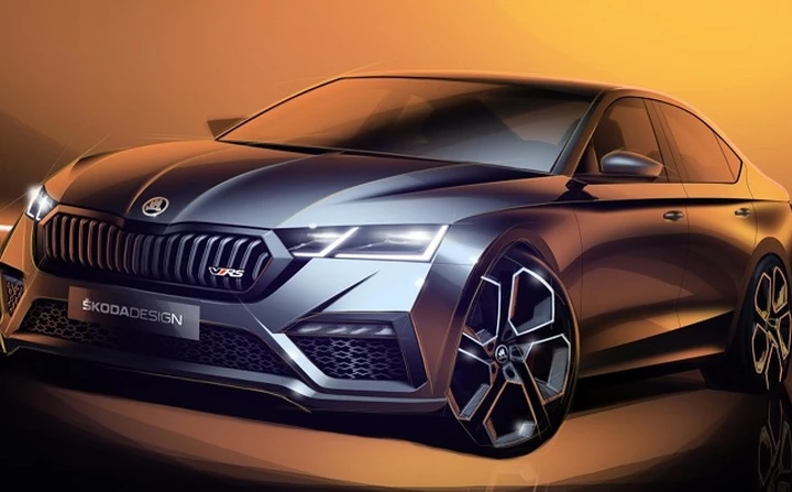 Skoda Octavia RS iV: primi teaser della versione sportiva ibrida plug-in