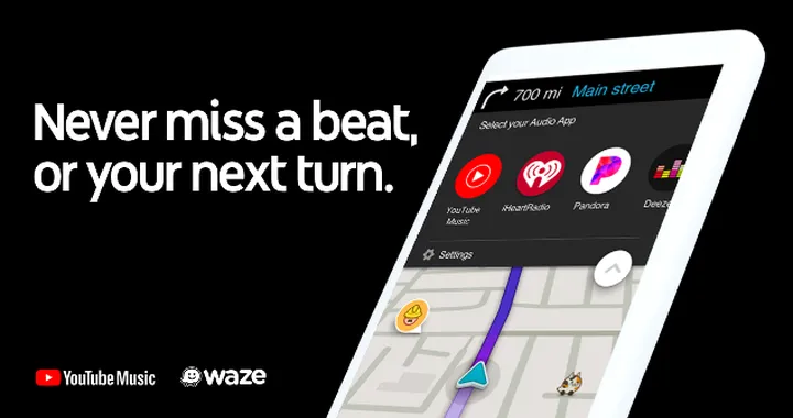 Waze e YouTube Music insieme per un servizio migliore