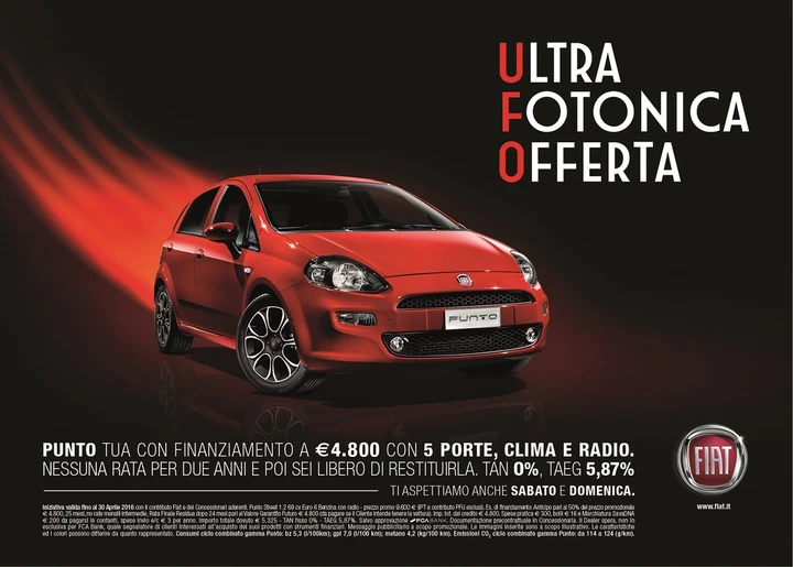 Fiat vende la Punto a un prezzo mai visto