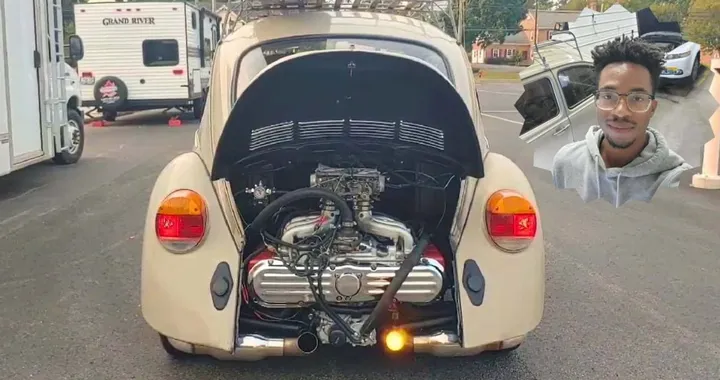 Mette il motore di una Honda Gold Wing in un Maggiolino: follia pura [VIDEO]