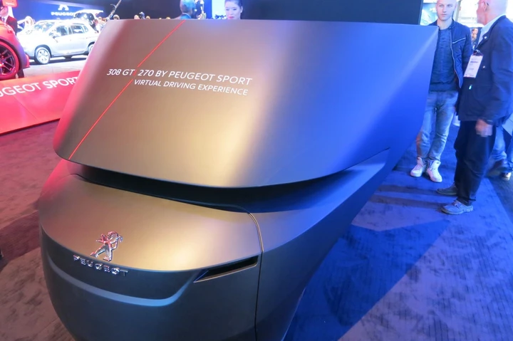 Simulatore Peugeot 308 GTI al Salone di Francoforte