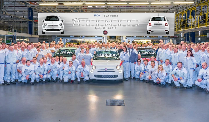 Fiat 500: 1,5 milioni di unità prodotte a Tychy