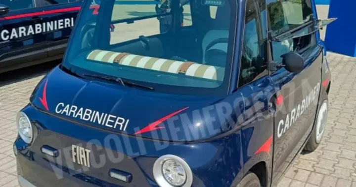 Fiat Topolino dei Carabinieri, ora è arrivata in strada