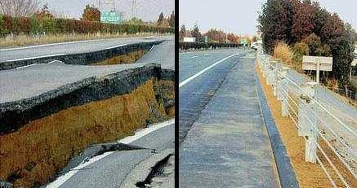 Giappone: autostrada ricostruita in soli 6 giorni