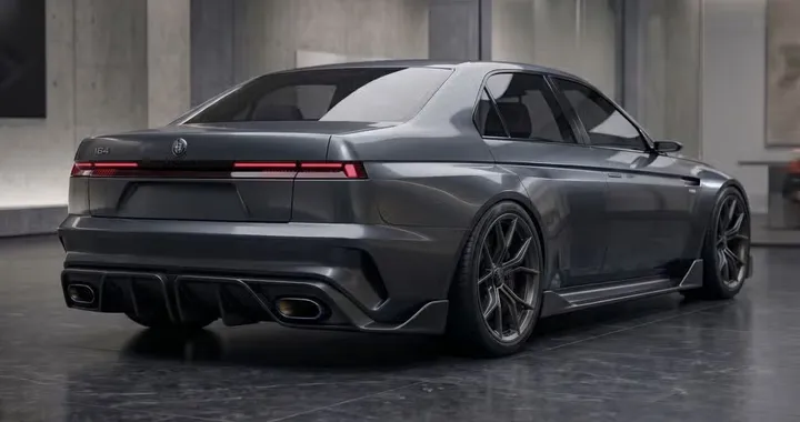Nuova Alfa Romeo 164: il render immagina una hyper-sedan del 2027