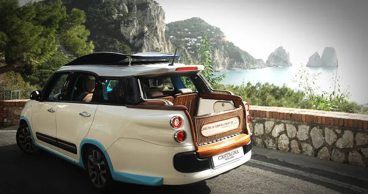 Fiat 500L Living Tiberio: il taxi spiaggina di Castagna