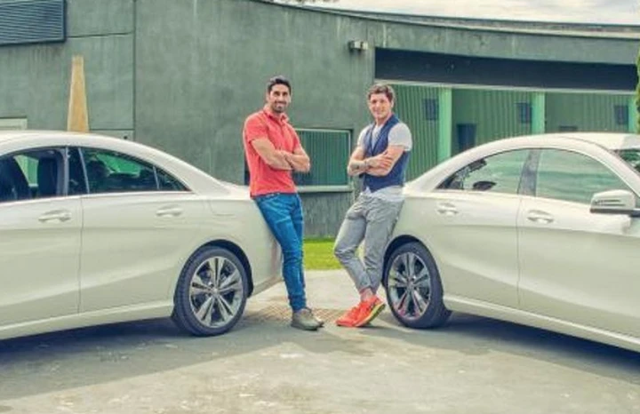 Magnini e Montano, tesmonial della nuova Mercedes Benz CLA
