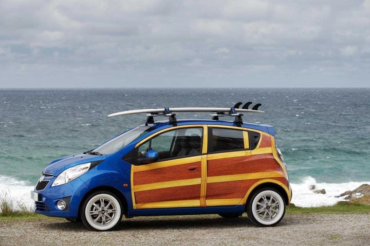 Chevrolet Spark Woody Wagon Art Car