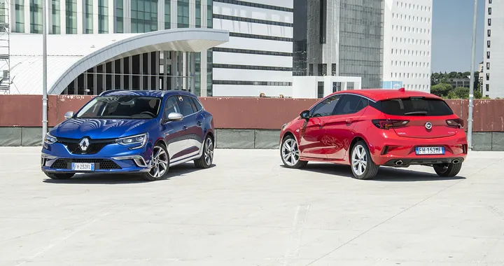 Opel Astra 1.6 T Dynamic OPC Line VS Renault Megane Sporter TCe GT