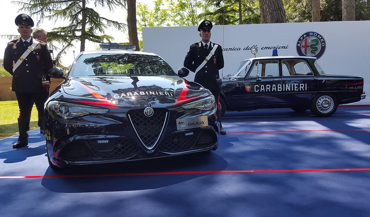 Alfa Romeo Giulia Quadrifoglio: due esemplari per i Carabinieri