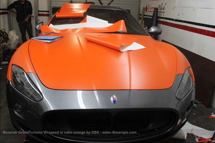 Maserati GranTurismo S Orange Wrapped by DBX