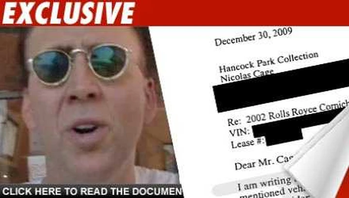 Un leasing salato per le Rolls di Nicolas Cage