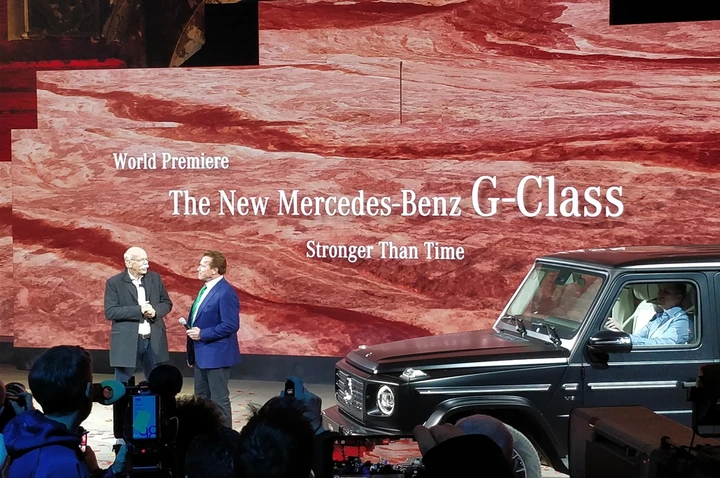 Mercedes Classe G: presentazione al NAIAS 2018 con Arnold Schwarzenegger e Dieter Zetsche