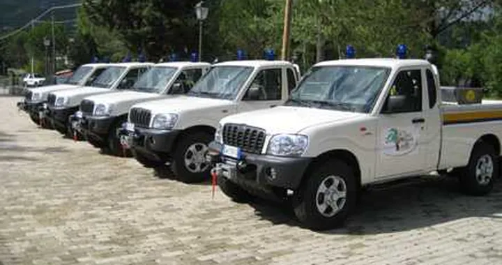 Pick-up Mahindra in difesa del Pollino