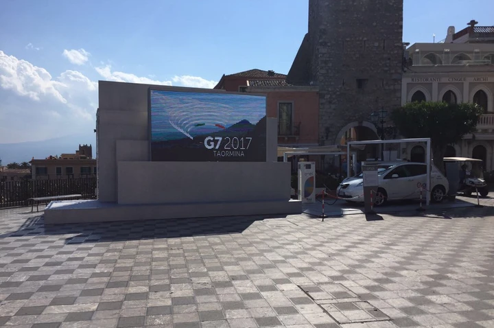 Nissan Leaf ed Enel ai G7 Taormina 2017: immagini ufficiali