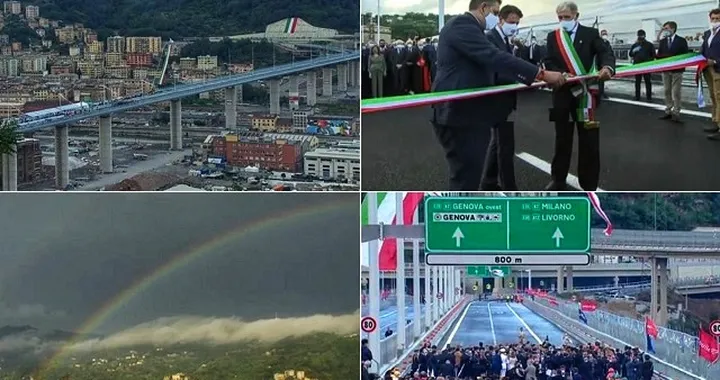 Genova: inaugurato il Ponte San Giorgio, apertura dal 5 agosto