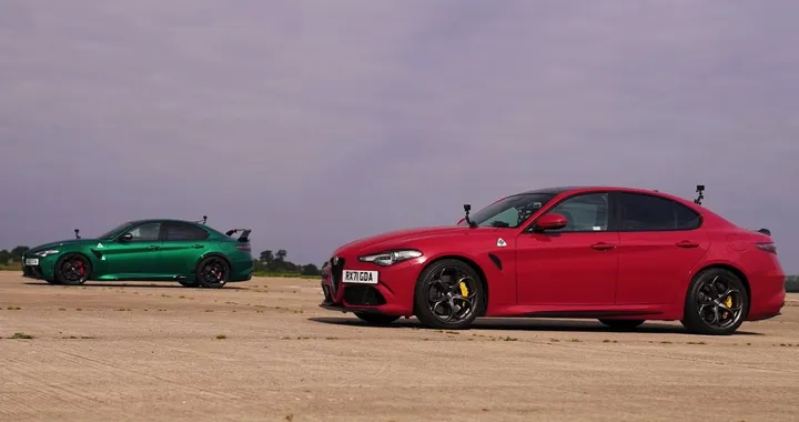 Alfa Romeo Giulia Quadrifoglio VS Giulia GTA: la drag race