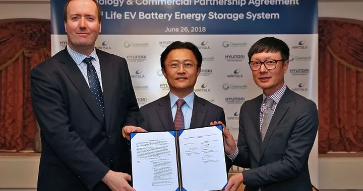 Riutilizzo delle batterie: accordo siglato fra Hyundai e Wärtsilä