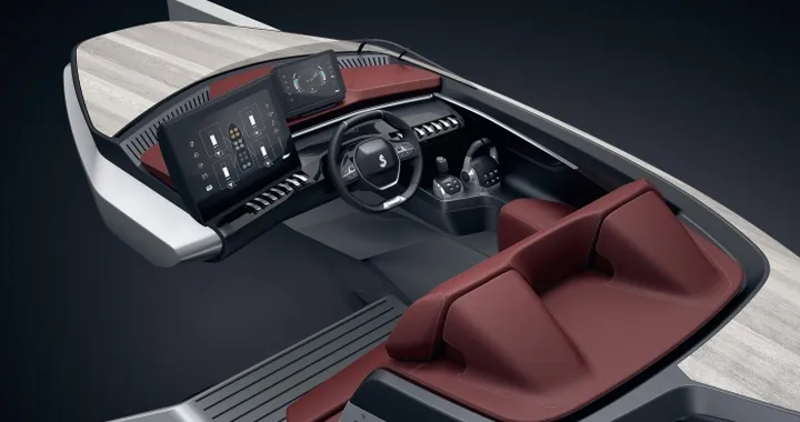 La tecnologia Peugeot i-Cockpit a bordo del motoscafo Sea Drive Concept