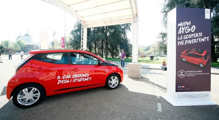 Toyota Aygo: car sharing gratuito al Politecnico di Milano