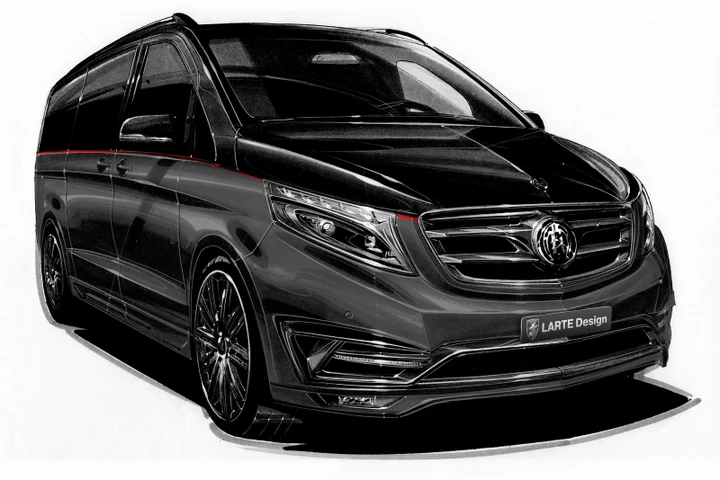 Mercedes Classe V Black Crystal di Larte Design