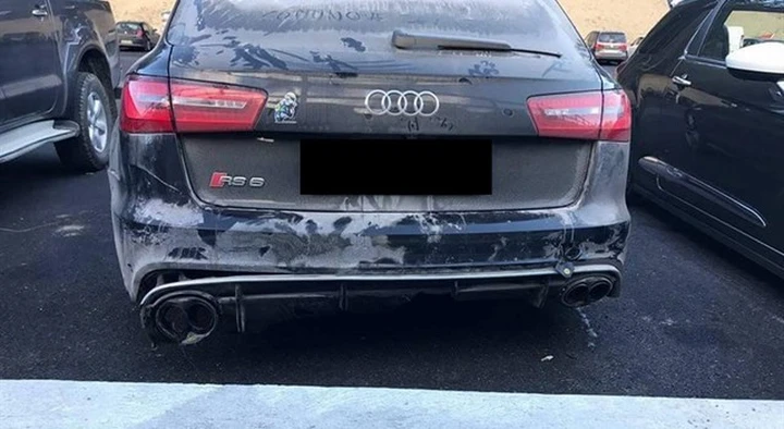 Valentino Rossi, incidente con l'Audi RS6