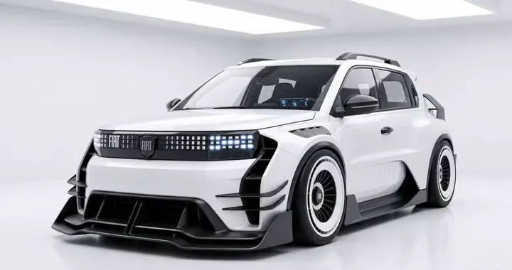 Fiat Grande Panda XR: il render che la trasforma in una belva da pista