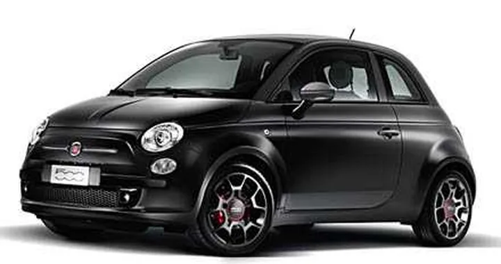 Fiat 500 Blackjack: nero fuori, pelle frau dentro