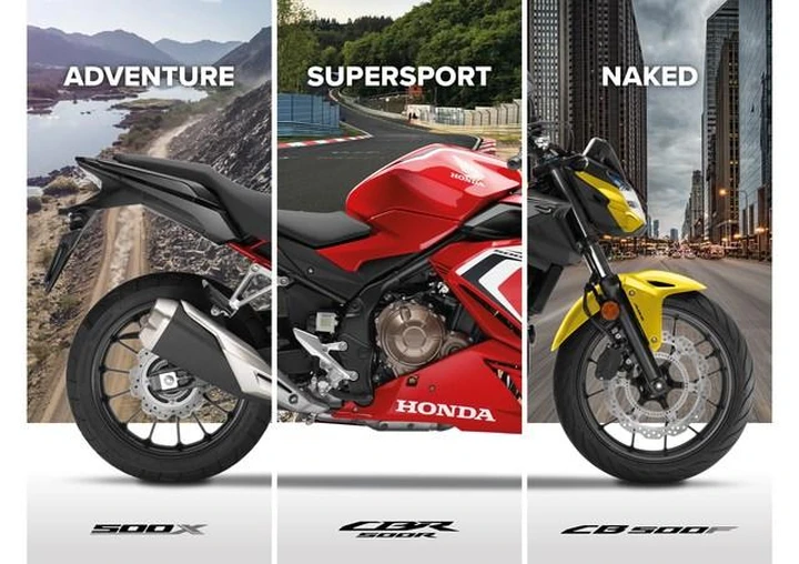 Honda CB500F, CBR500R e CB500X: debutta la gamma 2021