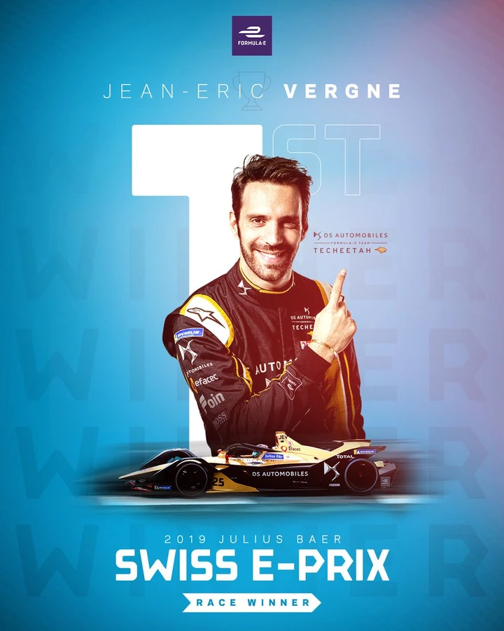 Formula E: Vergne si aggiudica l’e-prix in Svizzera
